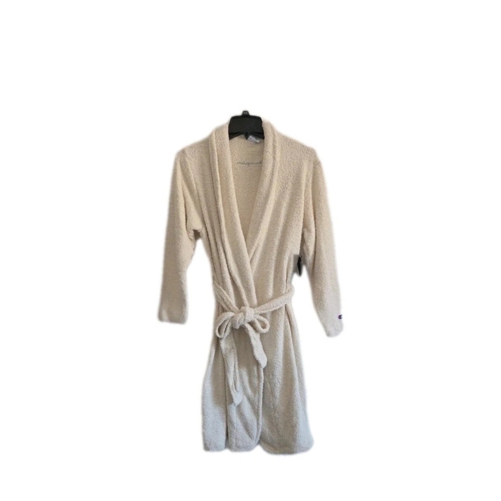 Champion Women's Cozy Midi Plush Robe XL/2XL, Ivory MSRP $49.99